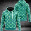 Louis Vuitton Green Type 363 Hoodie Outfit Luxury Fashion Brand