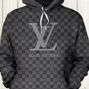 Louis Vuitton Grey Type 362 Hoodie Outfit Fashion Brand Luxury