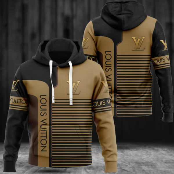 Louis Vuitton Brown Type 361 Luxury Hoodie Outfit Fashion Brand