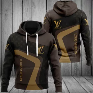 Louis Vuitton Brown Type 355 Luxury Hoodie Outfit Fashion Brand