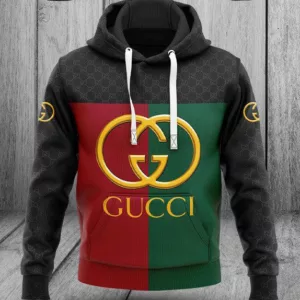 Gucci Red Green Golden Type 350 Luxury Hoodie Fashion Brand Outfit