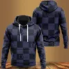 Dior Navy Black Caro Pattern Type 335 Hoodie Fashion Brand Luxury Outfit