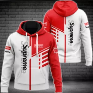 Supreme White Red Type 321 Luxury Hoodie Fashion Brand Outfit