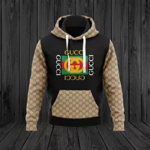 Gucci Black Beige Type 296 Luxury Hoodie Outfit Fashion Brand