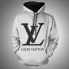 Louis Vuitton White Type 271 Hoodie Fashion Brand Outfit Luxury