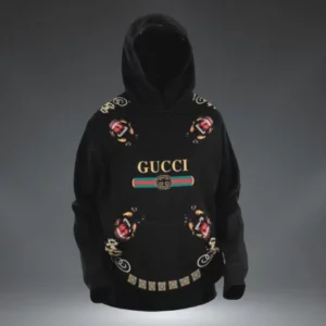 Gucci Black Type 253 Hoodie Outfit Fashion Brand Luxury