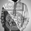 Gianni Versace White Black Type 175 Luxury Hoodie Outfit Fashion Brand