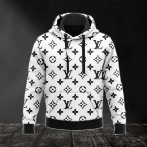 Louis Vuitton White Lv Type 147 Hoodie Fashion Brand Outfit Luxury