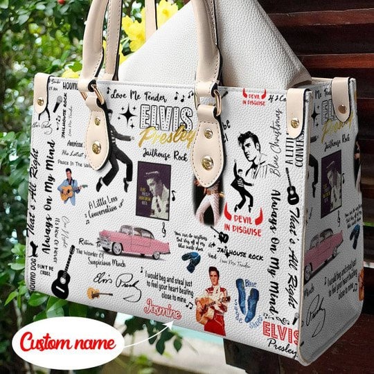 Elvis Presley 3v Women Leather Hand Bag