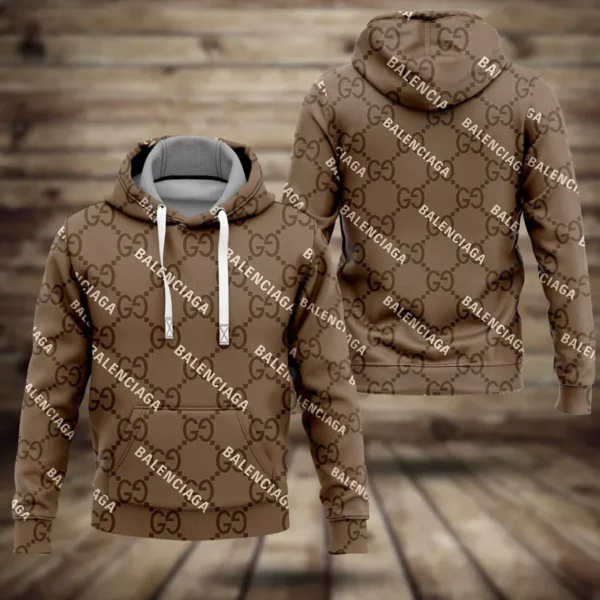 Gucci Balenciaga Brown Type 1133 Hoodie Fashion Brand Outfit Luxury