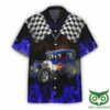 Aop Rod Car Racing Blue Ver Custom Hawaiian Shirt