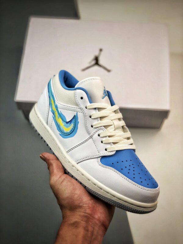 Air Jordan 1 Low Born To Fly Sail University Blue For Sale