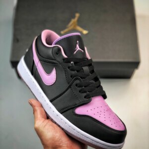 Air Jordan 1 Low Black Iced Lilac White DV1309-051 For Sale