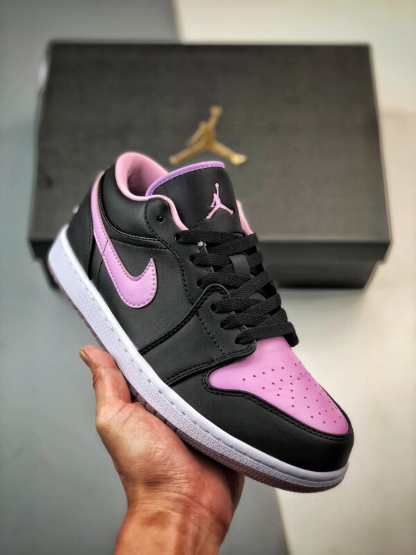 Air Jordan 1 Low Black Iced Lilac White DV1309-051 For Sale