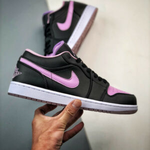 Air Jordan 1 Low Black Iced Lilac White DV1309-051 For Sale