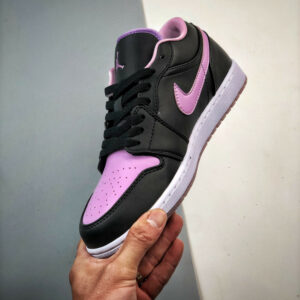 Air Jordan 1 Low Black Iced Lilac White DV1309-051 For Sale