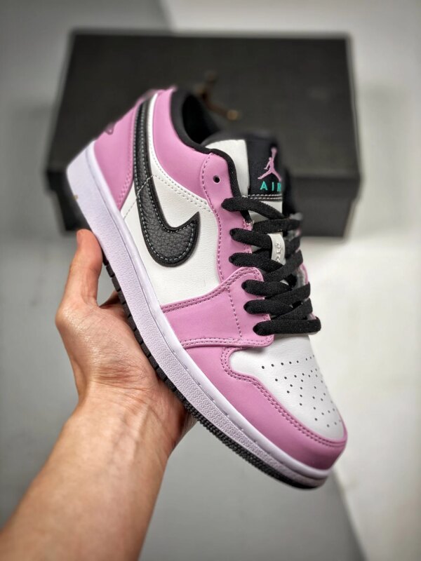 Air Jordan 1 Low Violet Shock Black-Tropical Twist For Sale