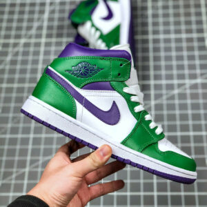 Air Jordan 1 Mid Hulk Aloe Verde Court Purple 554724-300 For Sale