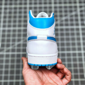 Air Jordan 1 Mid UNC White Light Blue BQ6472-114 On Sale