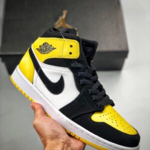 Air Jordan 1 Mid Yellow Toe 852542-071 On Sale