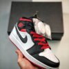 Air Jordan 1 Mid Black Toe White Gym Red-Black DQ8423-106 For Sale