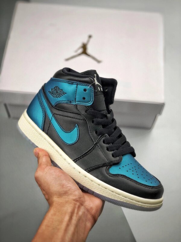 Air Jordan 1 Mid Metallic Turquoise Black BQ6472-009 On Sale