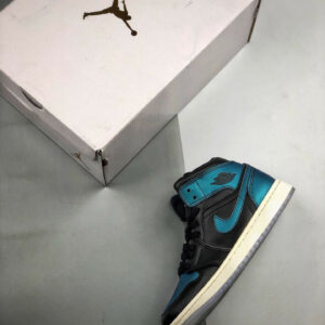 Air Jordan 1 Mid Metallic Turquoise Black BQ6472-009 On Sale