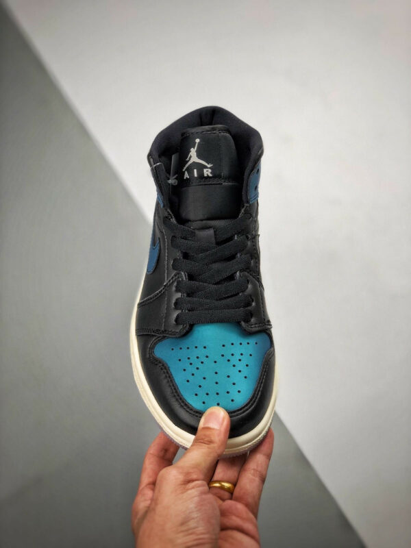 Air Jordan 1 Mid Metallic Turquoise Black BQ6472-009 On Sale