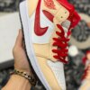 Air Jordan 1 Mid White Beige Red 554725-201 For Sale