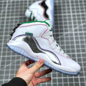 Air Jordan 10 Wings White Clover-Chrome-Black CK4352-103 On Sale