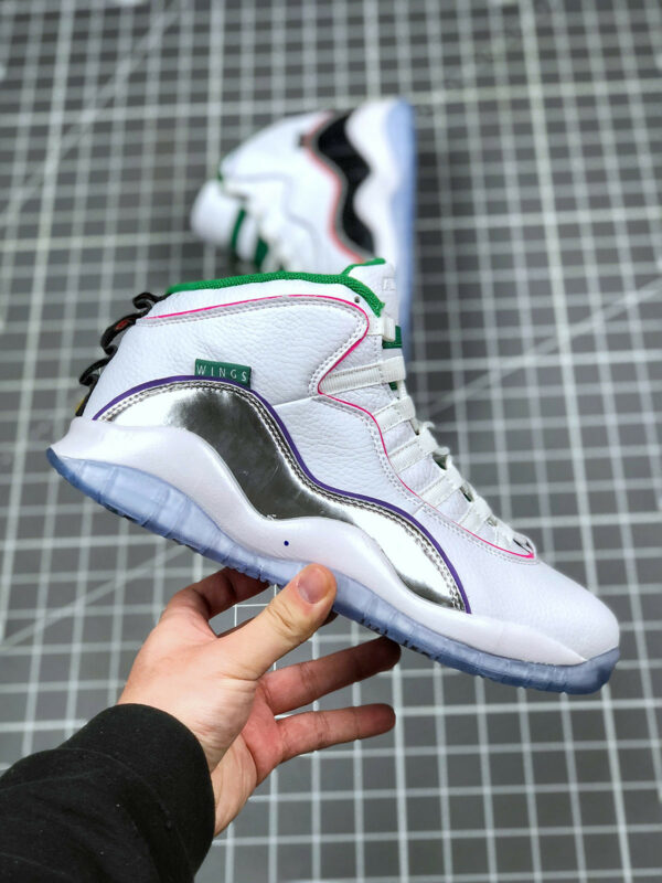 Air Jordan 10 Wings White Clover-Chrome-Black CK4352-103 On Sale