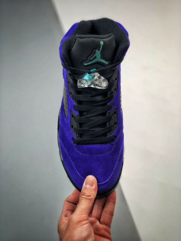 Air Jordan 5 Alternate Grape Grape Ice Black-Clear-New Emerald For Sale