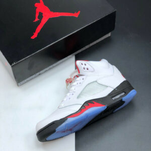 Air Jordan 5 White Fire Red-Black DA1911-102 For Sale