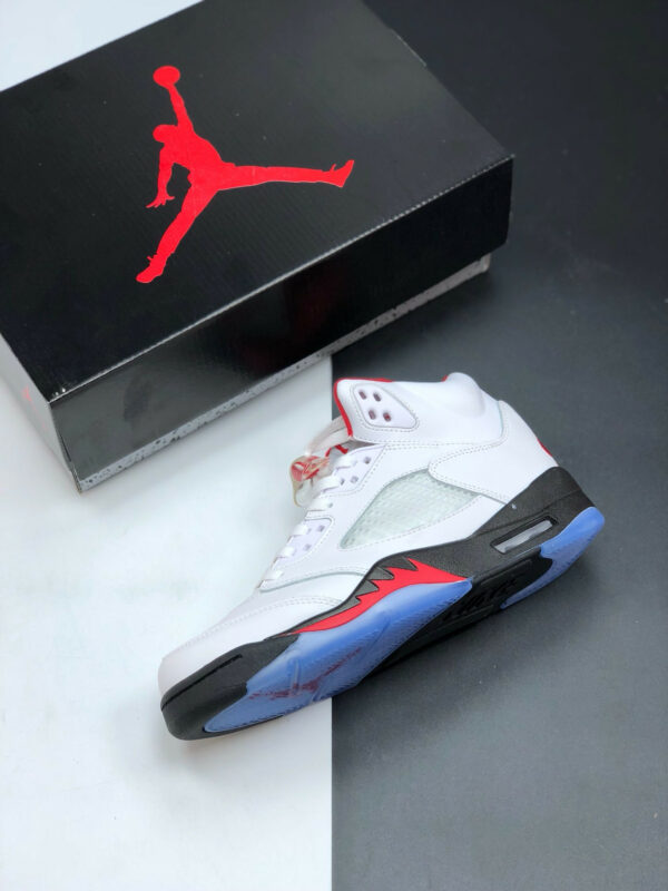 Air Jordan 5 White Fire Red-Black DA1911-102 For Sale