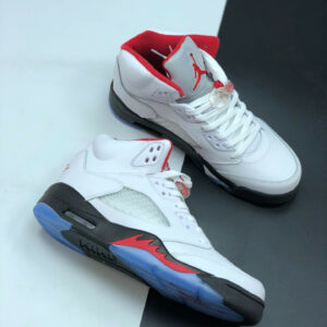 Air Jordan 5 White Fire Red-Black DA1911-102 For Sale