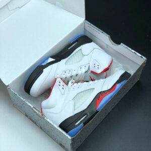 Air Jordan 5 White Fire Red-Black DA1911-102 For Sale