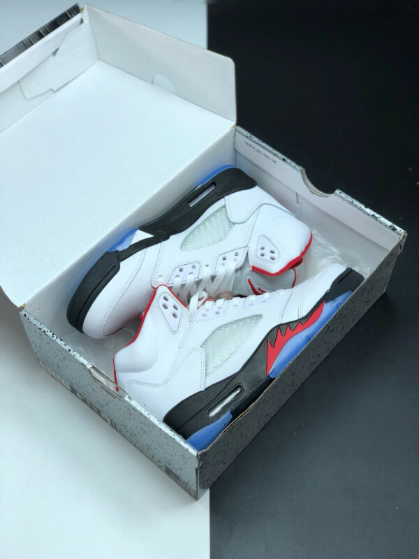 Air Jordan 5 White Fire Red-Black DA1911-102 For Sale