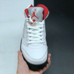 Air Jordan 5 White Fire Red-Black DA1911-102 For Sale