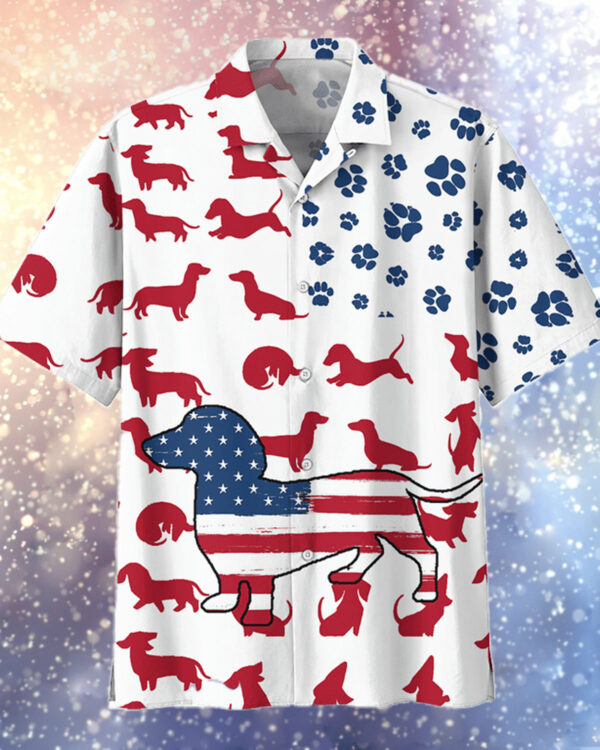 American Dachshund Hawaiian Shirt