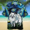 American Eskimo Dog Lovers Night Hawaiian Shirt