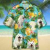 American Eskimo Dog Lovers Pineapple Hawaiian Shirt