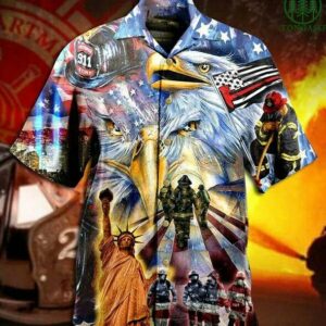 American Police 911 Proud Forever Hawaiian Shirt