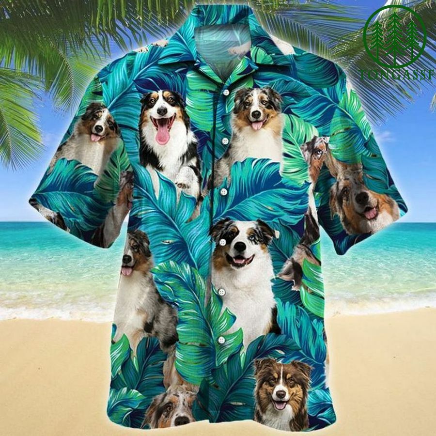 Australian Shepherd Hawaiian Shirt