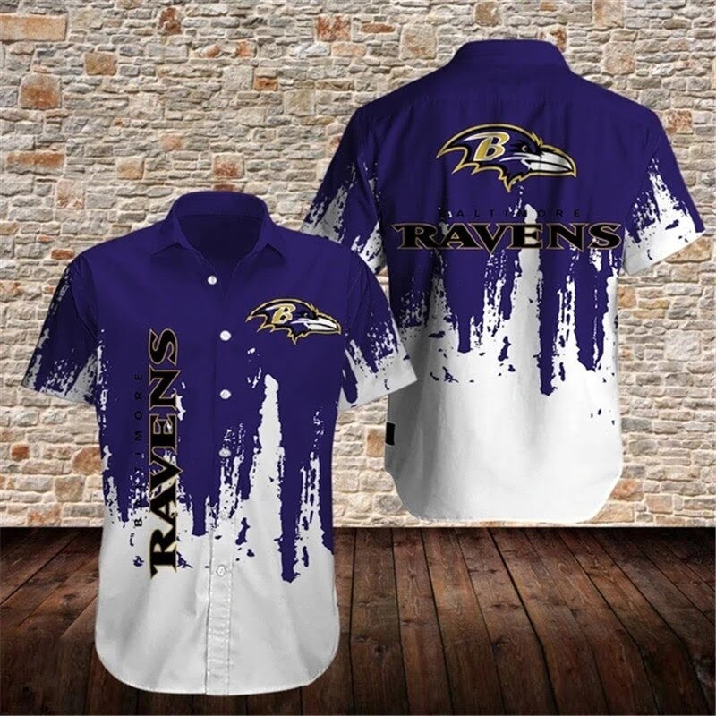 Baltimore Ravens Grafiti Hawaiian Shirt