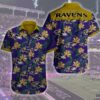 Baltimore Ravens Hawaiian Shirt Outfit Beach Summer