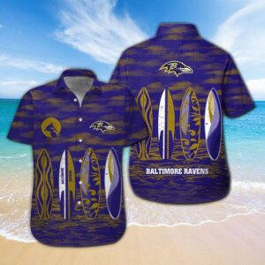 Baltimore Ravens M6 Hawaiian Shirt