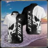 Black And White Golf Skull Hawaiian Shirt