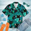 Black Cat Hawaiian Shirt Beach Summer Outfit