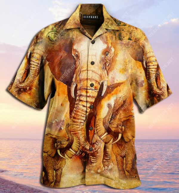 Born To Be The Biggest Elephant Hawaiian Shirt