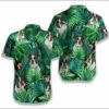 Boston Terrier Tropical Hawaiian Shirt